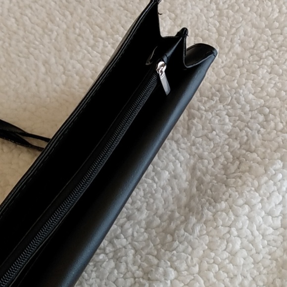 Crossbody Bag – Black – Tassel Accent – Zip Pocket - Picture 8 of 8